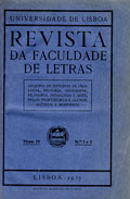 Publication of "A Arr�bida" in Revista da Faculdade de Letras, 1937.
